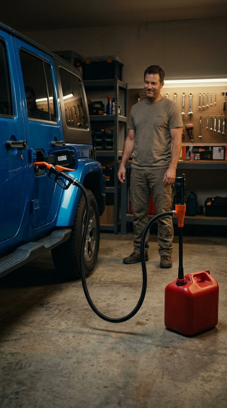 FuelMeister – Betanken ohne Anheben eines Kanisters